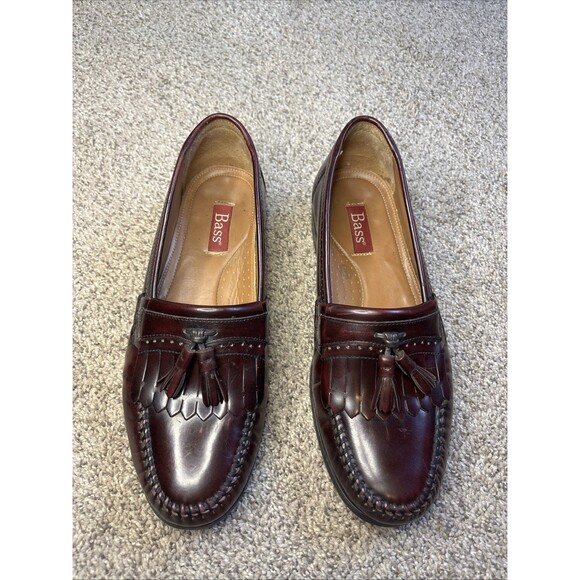 G.H. Bass & Co Shoes Mens Size 10D Burgundy Leather Penny Loafers Dress Grammer main image 6